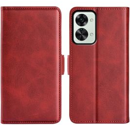 Mobigear Slim Magnet OnePlus Nord 2T 5G Hoesje Bookcase Portemonnee - Rood