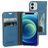 Mobiparts Classic Wallet iPhone 12 Mini Hoesje Bookcase Portemonnee - Steel Blue