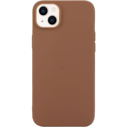 Mobigear Colors iPhone 14 Plus Hoesje Flexibel TPU Backcover - Bruin