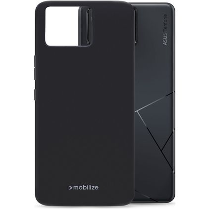 Mobilize Rubber Gelly ASUS Zenfone 11 Ultra Hoesje Flexibel TPU Backcover - Matt Black