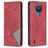 Mobigear Rhombus Slim Nokia 1.4 Hoesje Bookcase - Rood