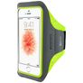Mobiparts Comfort Fit Telefoonhouder Hardlopen iPhone SE (2016) Sport Hoesje Neopreen Sportarmband - Neon Green