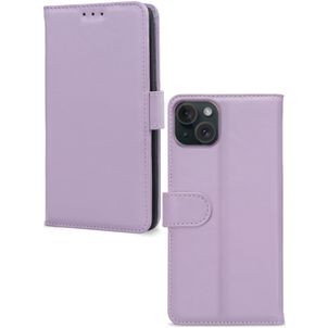 Mobilize Premium Gelly Wallet iPhone 15 Plus Hoesje Bookcase Portemonnee - Paars