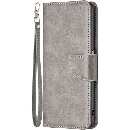 Mobigear Excellent OPPO A76 Hoesje Bookcase Portemonnee - Grijs