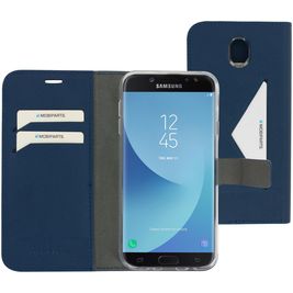 Mobiparts Classic Wallet Samsung Galaxy J7 (2017) Hoesje Bookcase Portemonnee - Blauw