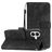 Mobigear Butterfly iPhone 17 Hoesje Bookcase Portemonnee - Zwart