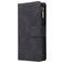 Mobigear Zipper Samsung Galaxy A41 Hoesje Bookcase Portemonnee - Zwart