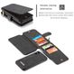 Caseme 007 iPhone XS Hoesje Uitneembare 2in1 Bookcase Portemonnee - Zwart