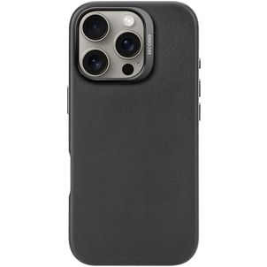 Decoded iPhone 16 Pro MagSafe Hoesje Echt Leer Backcover - Zwart