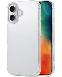 Mobigear Basics Doorzichtig iPhone 16 Hoesje Flexibel TPU Backcover - Transparant