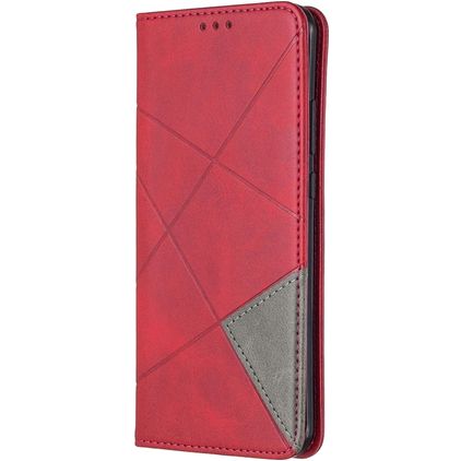 Mobigear Rhombus Slim Huawei P40 Pro Hoesje Bookcase - Rood