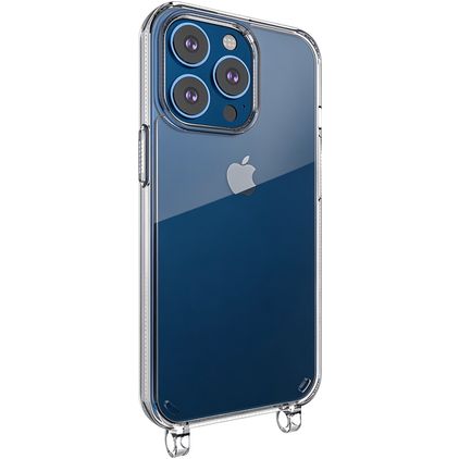 Mobigear Mix & Match Doorzichtig iPhone 13 Pro Flexibel TPU Hoesje met koord - Transparant