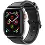Dux Ducis Business Leren Apple Watch Bandje Gespsluiting - 49/46/45/44 mm - Zwart