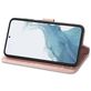 Mobigear Clover Samsung Galaxy A54 Hoesje Bookcase Portemonnee - Roségoud