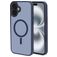 Mobiparts Hardcover iPhone 16 Plus MagSafe Hoesje Hardcase Backcover - Satin Blue