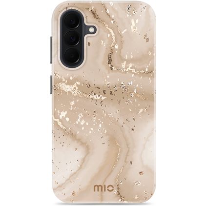 MIO Samsung Galaxy A37 MagSafe Hoesje Hardcase Backcover - Gold Marble