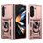 Mobigear Armor Ring Cam Slide Samsung Galaxy Z Fold 7 Hoesje Hardcase Backcover Shockproof met Ringhouder en Camera Slider - Roségoud