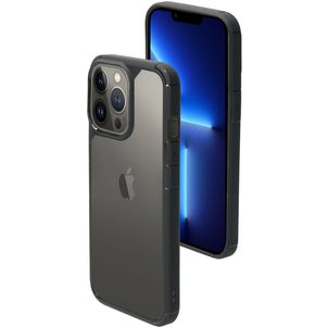 Mobiparts Rugged Clear iPhone 13 Pro Hoesje Hardcase Backcover Shockproof - Transparant / Zwart