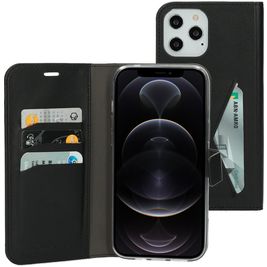 Mobiparts Classic Wallet iPhone 12 Pro Max Hoesje Bookcase Portemonnee - Zwart