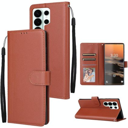 Mobigear Wallet Samsung Galaxy S26 Ultra Hoesje Bookcase Portemonnee - Bruin