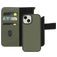 Mobiparts iPhone 15 MagSafe Hoesje Echt Leer Uitneembare 2in1 Bookcase Portemonnee - Groen