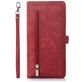 Mobigear Zipper iPhone 14 Pro Hoesje Bookcase Portemonnee - Rood