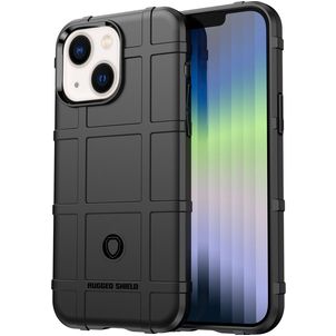 Mobigear Rugged Shield iPhone 14 Hoesje Flexibel TPU Backcover Shockproof - Zwart