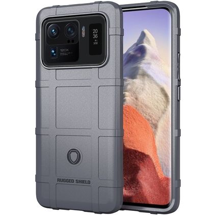 Mobigear Rugged Shield Xiaomi Mi 11 Ultra Hoesje Flexibel TPU Backcover Shockproof - Grijs