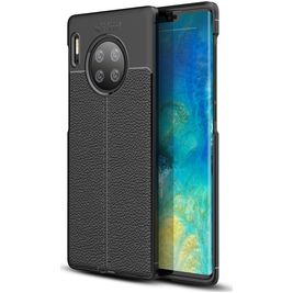 Mobigear Luxury Huawei Mate 30 Pro Hoesje Flexibel TPU Backcover - Zwart