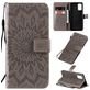 Mobigear Sunflower Samsung Galaxy S20 Plus Hoesje Bookcase Portemonnee - Grijs