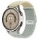 Mobigear Braided Dual Nylon Smartwatch Bandje Klemsluiting - Universeel 20 mm aansluiting - Grijs / Sterrenlicht