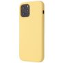 Mobigear Rubber Touch iPhone 12 Mini Siliconen Hoesje Backcover - Geel