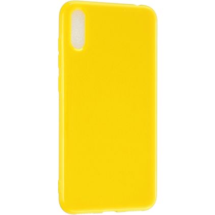Mobigear Colors Huawei Y7 Pro (2019) Hoesje Flexibel TPU Backcover - Geel