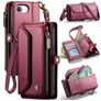 CaseMe C36 iPhone 16e Hoesje Bookcase Portemonnee - Rood