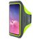 Mobiparts Comfort Fit Telefoonhouder Hardlopen Samsung Galaxy S10e Sport Hoesje Neopreen Sportarmband - Neon Green