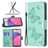 Mobigear Butterfly Samsung Galaxy A33 Hoesje Bookcase Portemonnee - Turquoise