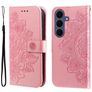 Mobigear Flowers Samsung Galaxy S26 FE Hoesje Bookcase Portemonnee - Roségoud