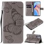 Mobigear Butterfly OPPO Reno 4 Hoesje Bookcase Portemonnee - Grijs