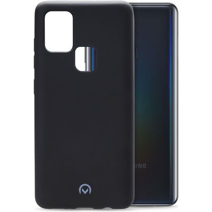 Mobilize Rubber Gelly Samsung Galaxy A21s Hoesje Flexibel TPU Backcover - Matt Black