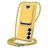 Mobigear Lanyard Card Samsung Galaxy S26 Plus Siliconen Hoesje met koord en Pasjeshouder - Geel