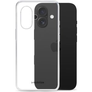 Mobilize Gelly Doorzichtig iPhone 16 Hoesje Flexibel TPU Backcover - Transparant