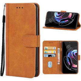 Mobigear Wallet 3 Motorola Edge 30 Ultra Hoesje Bookcase Portemonnee - Bruin