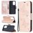 Mobigear Pressed Butterfly Bookcase Case Rose Gold Samsung Galaxy A52