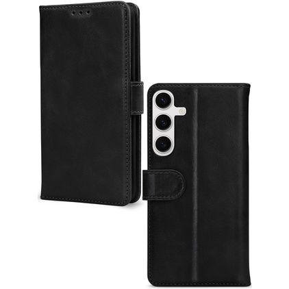 Mobilize Premium Gelly Samsung Galaxy S24 FE Hoesje Bookcase Portemonnee - Zwart