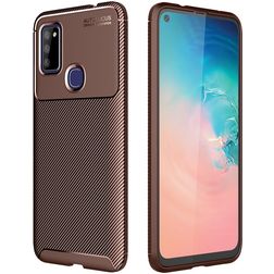 Mobigear Racing Samsung Galaxy M51 Hoesje Flexibel TPU Backcover - Bruin