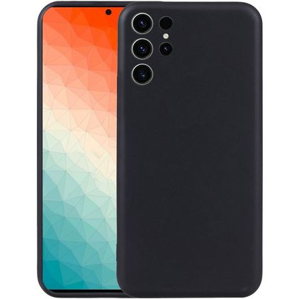Mobigear Basics Samsung Galaxy S25 Ultra Hoesje Flexibel TPU Backcover - Zwart