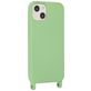 Mobigear Lanyard iPhone 14 Plus Siliconen Hoesje met koord - Groen