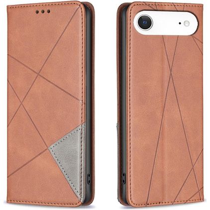 Mobigear Rhombus Slim iPhone Air Hoesje Bookcase - Bruin