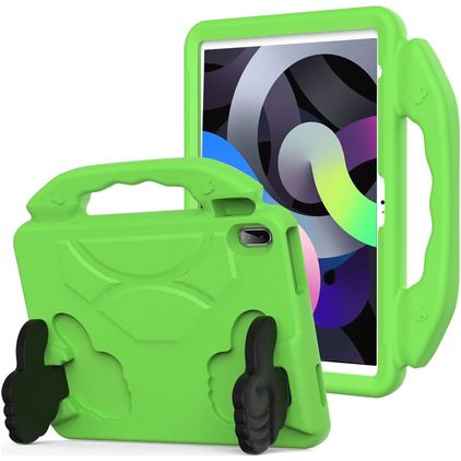 Mobigear Thumbs Up iPad 10 (2022) Kinder Tablethoes met Handvat - Groen