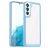 Mobigear Crystal Samsung Galaxy S23 Ultra Hoesje Hardcase Backcover - Transparant / Blauw